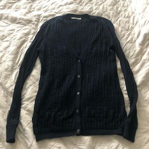 J Brand women’s black button-down cardigan, size large
